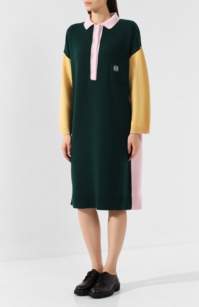 Платье из смеси шерсти и кашемира  LOEWE, арт. S3296940SM, фото 3