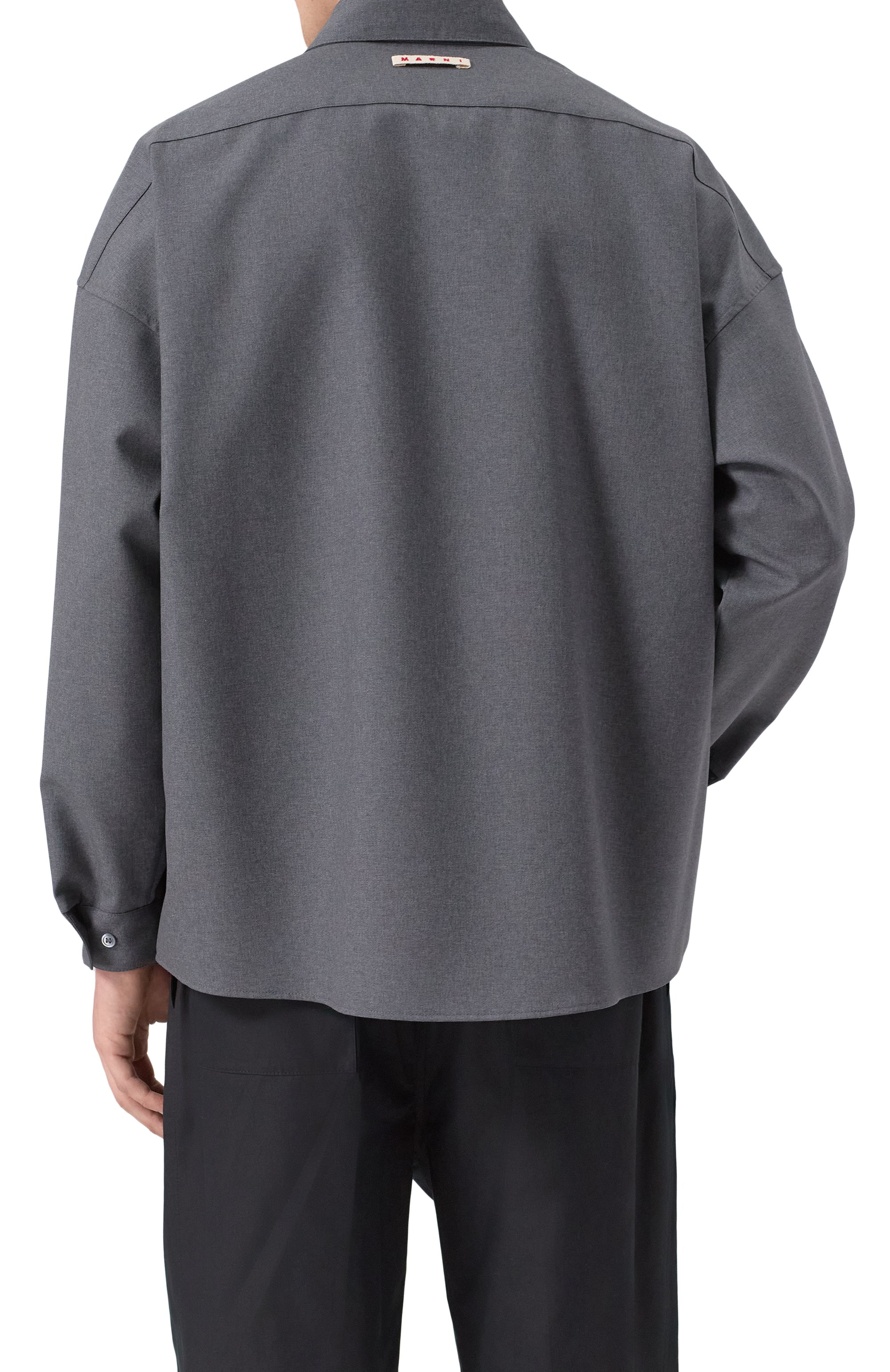 Шерстяная рубашка MARNI, арт. CUMU0061A3/TW839, фото 4