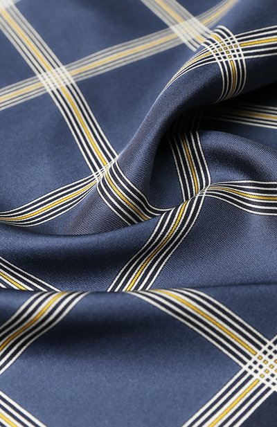 Шелковый платок BRIONI темно-синего цвета по цене 15250 руб., арт. 071000/P842N, фото 2 Шелковый платок BRIONI, арт. 071000/P842N, фото 2