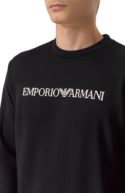 Свитшот Emporio Armani 8N1MR6/1JRIZ Чёрный  8N1MR6/1JRIZ Фото 5