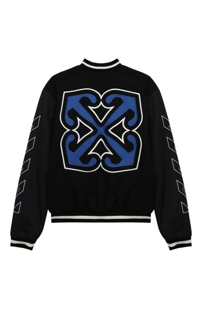 Шерстяной бомбер OFF-WHITE, арт. 0BEH001S24FAB001/12-12+/12-12+, фото 2