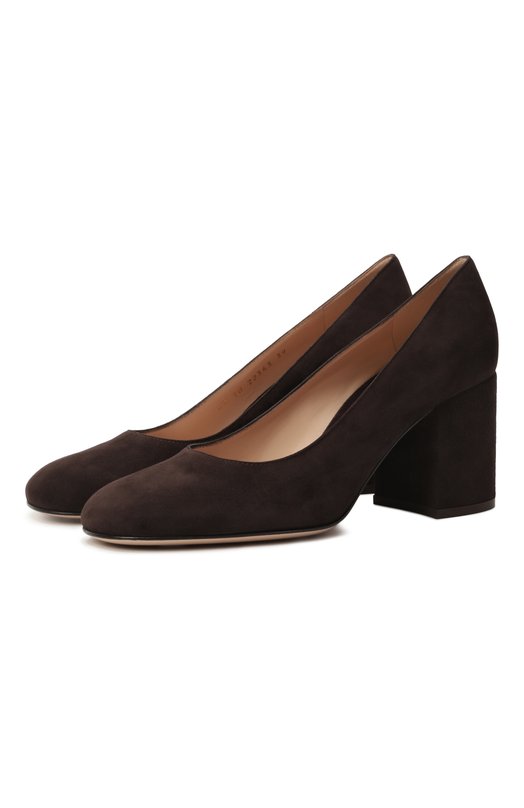 Замшевые туфли Joelle 70 Gianvito Rossi G22343.70RIC.CAMM0KA Коричневый G22343.70RIC.CAMM0KA