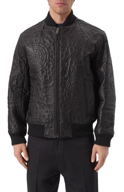 Кожаный бомбер HUGO, арт. 50530821, фото 3
