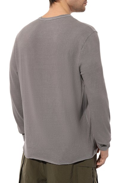 Хлопковый лонгслив JAMES PERSE серого цвета по цене 22750 руб., арт. MJD3638, фото 4 Хлопковый лонгслив JAMES PERSE, арт. MJD3638, фото 4