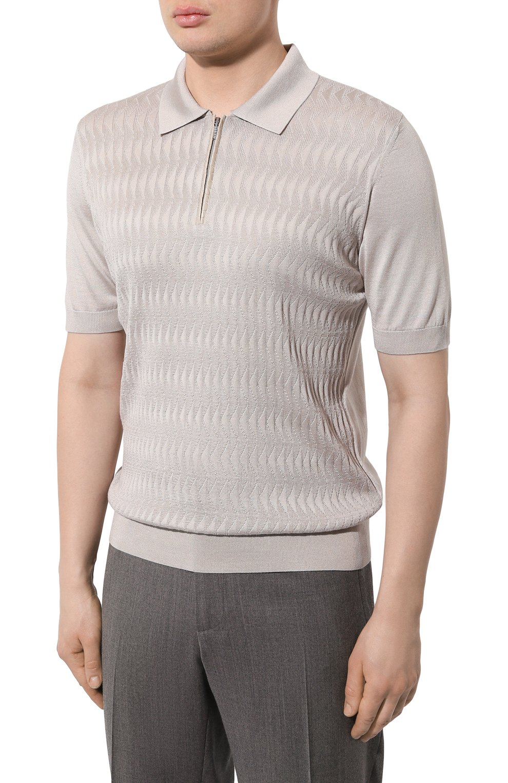 Шелковое поло ZILLI, арт. KZP002M0642VTS000, фото 3