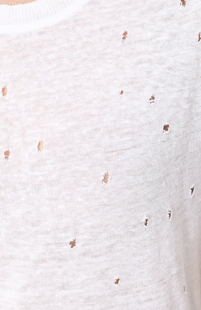 Льняная футболка прямого кроя с потертостями IRO, арт. 18SWP19CLAY, фото 5