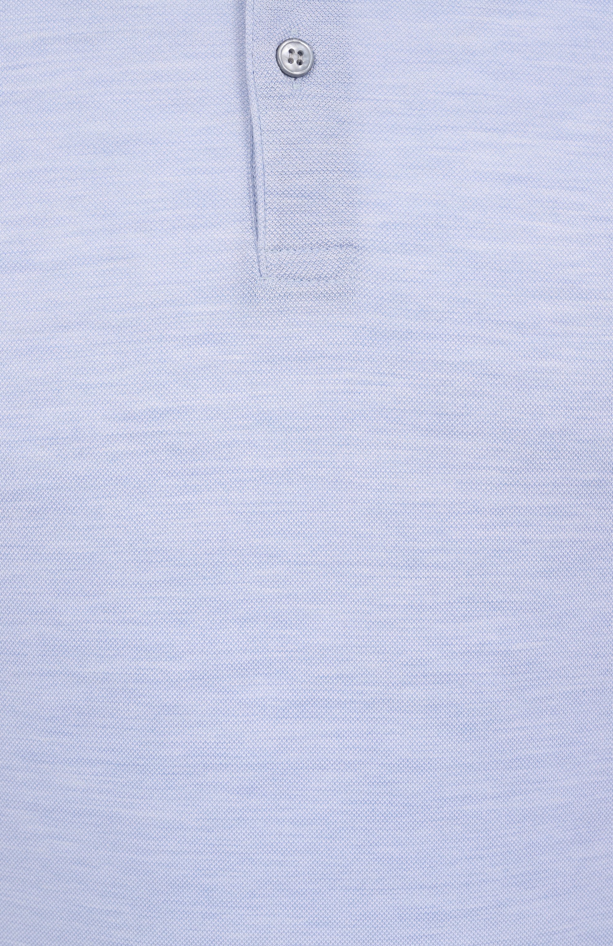 Поло из хлопка и шелка PAUL&SHARK светло-голубого цвета по цене 42750 руб., арт. 25411240, фото 6 Поло из хлопка и шелка PAUL&SHARK, арт. 25411240, фото 6