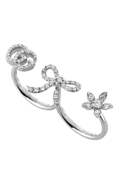 Женские кольцо на два пальца GUCCI, арт. YBC582021001