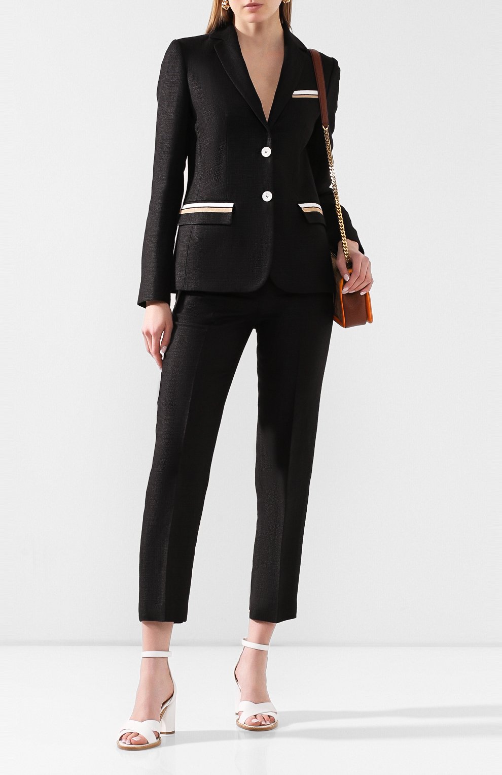 Льняные брюки KITON, арт. D49132K09S52, фото 2