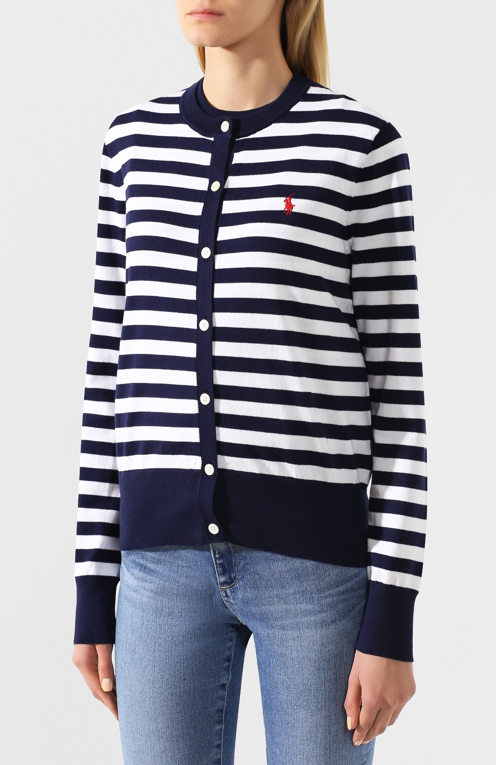 Хлопковый кардиган POLO RALPH LAUREN, арт. 211780396, фото 3