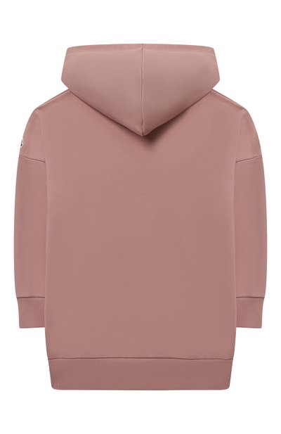 Хлопковое платье MONCLER розового цвета по цене 35950 руб., арт. G2-954-8I730-10-809B3/12-14A, фото 2 Хлопковое платье MONCLER, арт. G2-954-8I730-10-809B3/12-14A, фото 2