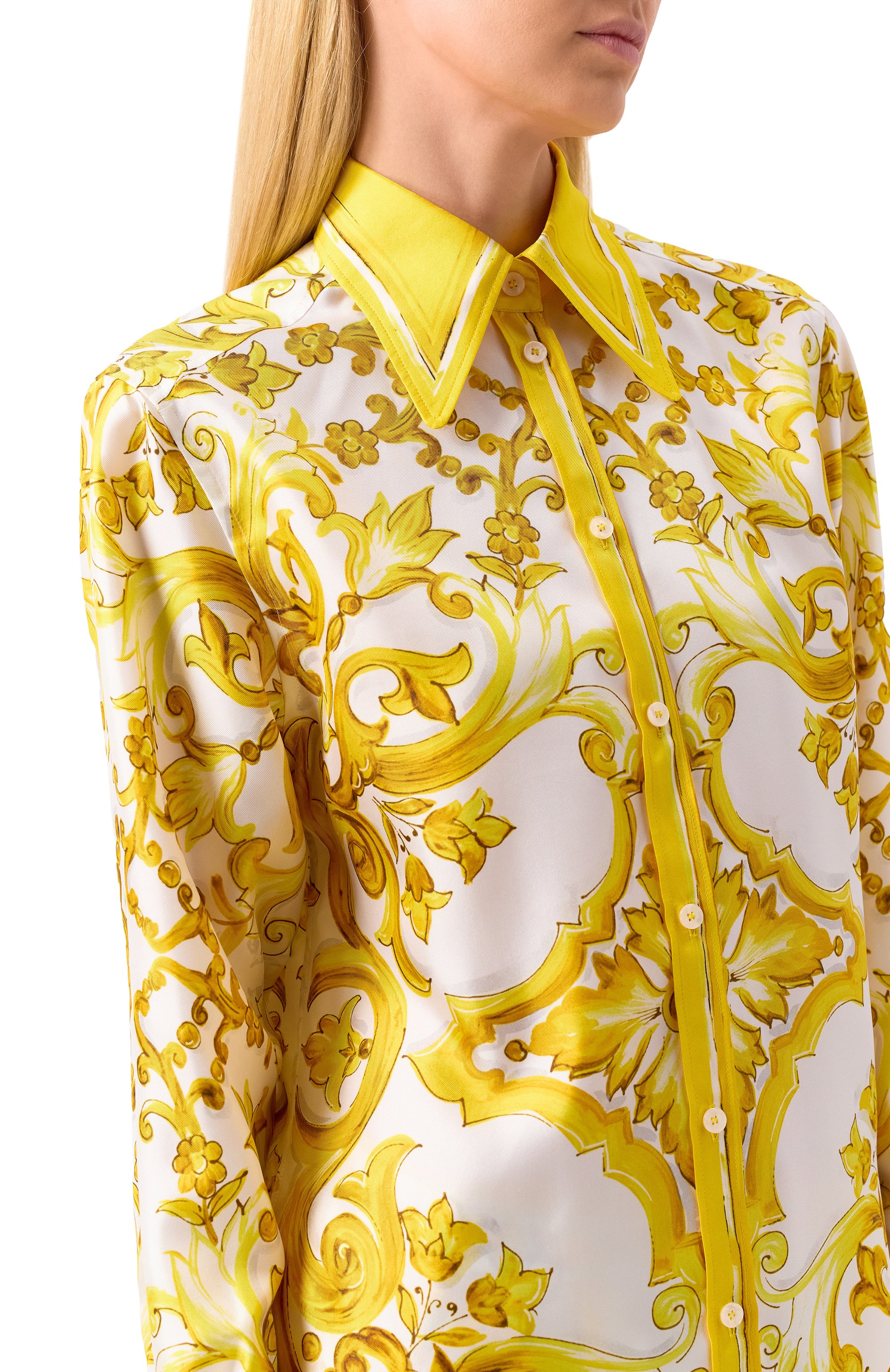 Шелковая блузка DOLCE & GABBANA, арт. F5J51T/HI1TK, фото 5