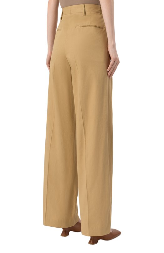 Хлопковые брюки Dries Van Noten 251-010922-1147 Бежевый  251-010922-1147 Фото 4