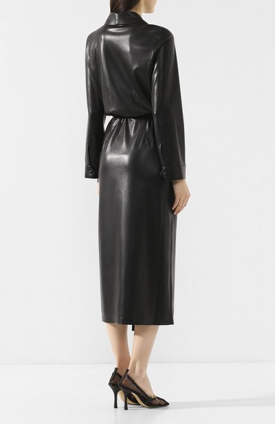 Платье NANUSHKA, арт. EMERY_BLACK_VEGAN LEATHER, фото 4