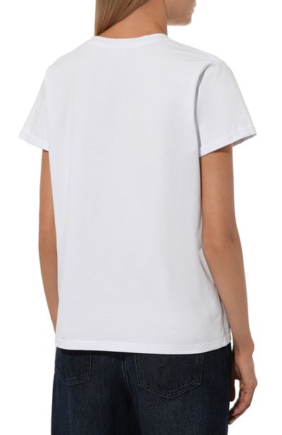 Хлопковая футболка SEVEN LAB белого цвета по цене 8190 руб., арт. CTR1.01.100.257.08104, фото 4 Хлопковая футболка SEVEN LAB, арт. CTR1.01.100.257.08104, фото 4