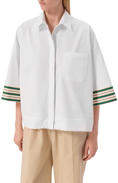 Хлопковая рубашка LORENA ANTONIAZZI, арт. E2634CA04B/4818, фото 3