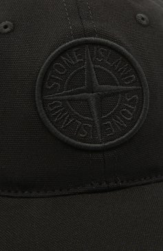 Мужская хлопковая бейсболка STONE ISLAND черного цвета, арт. 741599468 | Фото 3 (Материал: Текстиль, Хлопок; Нос: Не проставлено)