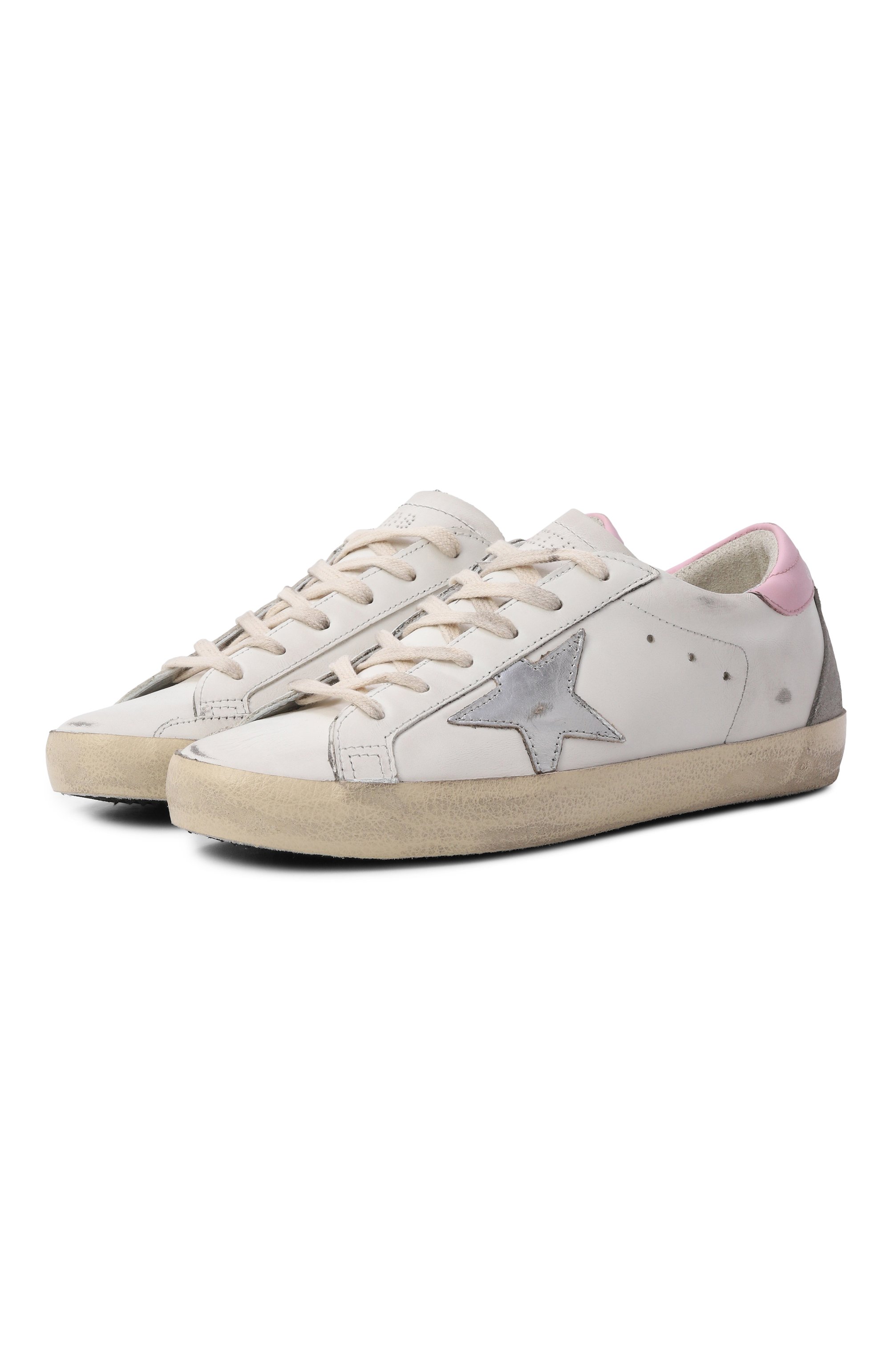 Кожаные кеды super-star GOLDEN GOOSE DELUXE BRAND, арт. GWF00102.F004662, фото 1