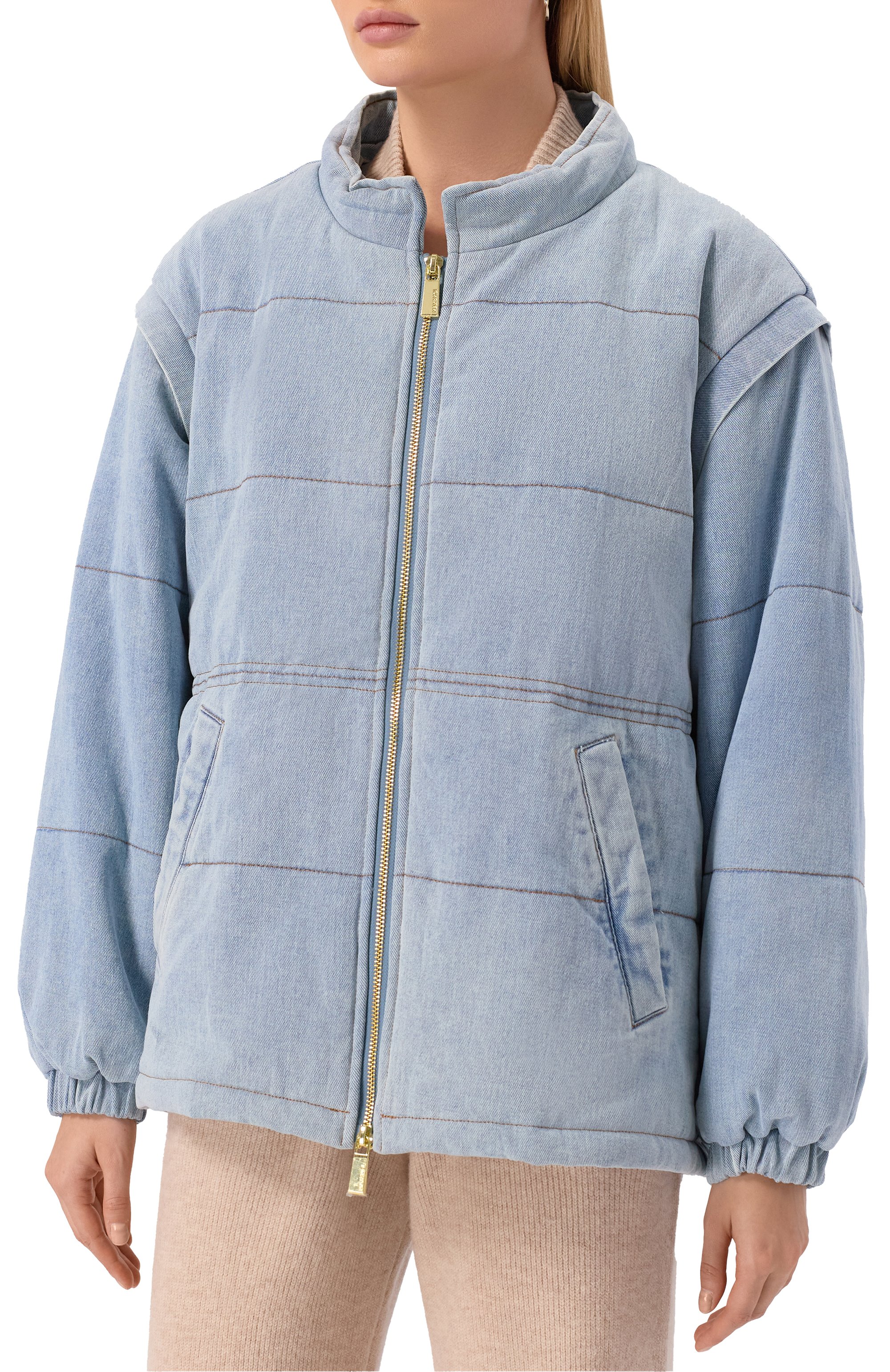 Джинсовый пуховик MAX AND MOI, арт. H25DEVA, фото 6