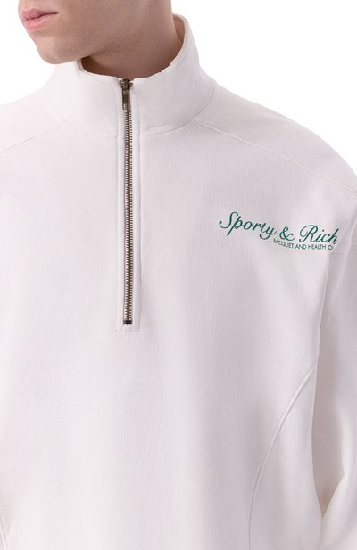 Хлопковый анорак SPORTY AND RICH, арт. ST073621306WH01, фото 5