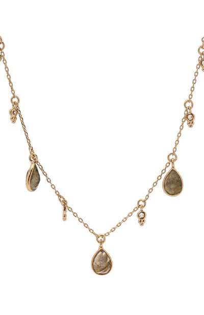 Колье HANKA_IN золотого цвета по цене 24900 руб., арт. VEG-C0-LAB-LAB, фото 3 Колье HANKA_IN, арт. VEG-C0-LAB-LAB, фото 3