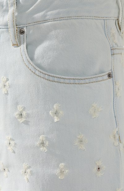 Джинсы с потертостями ISABEL MARANT ETOILE голубого цвета по цене 28950 руб., арт. PA1079-19P012E/L0RNY, фото 5 Джинсы с потертостями ISABEL MARANT ETOILE, арт. PA1079-19P012E/L0RNY, фото 5