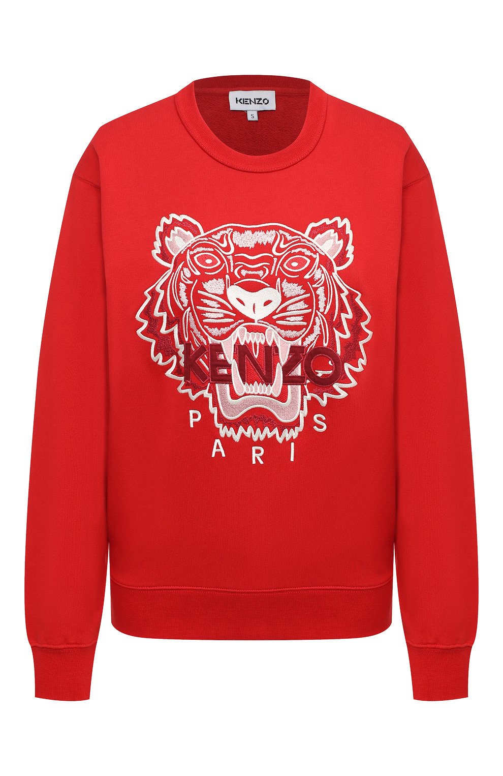 Женский красный хлопковый свитшот KENZO купить в интернет-магазине