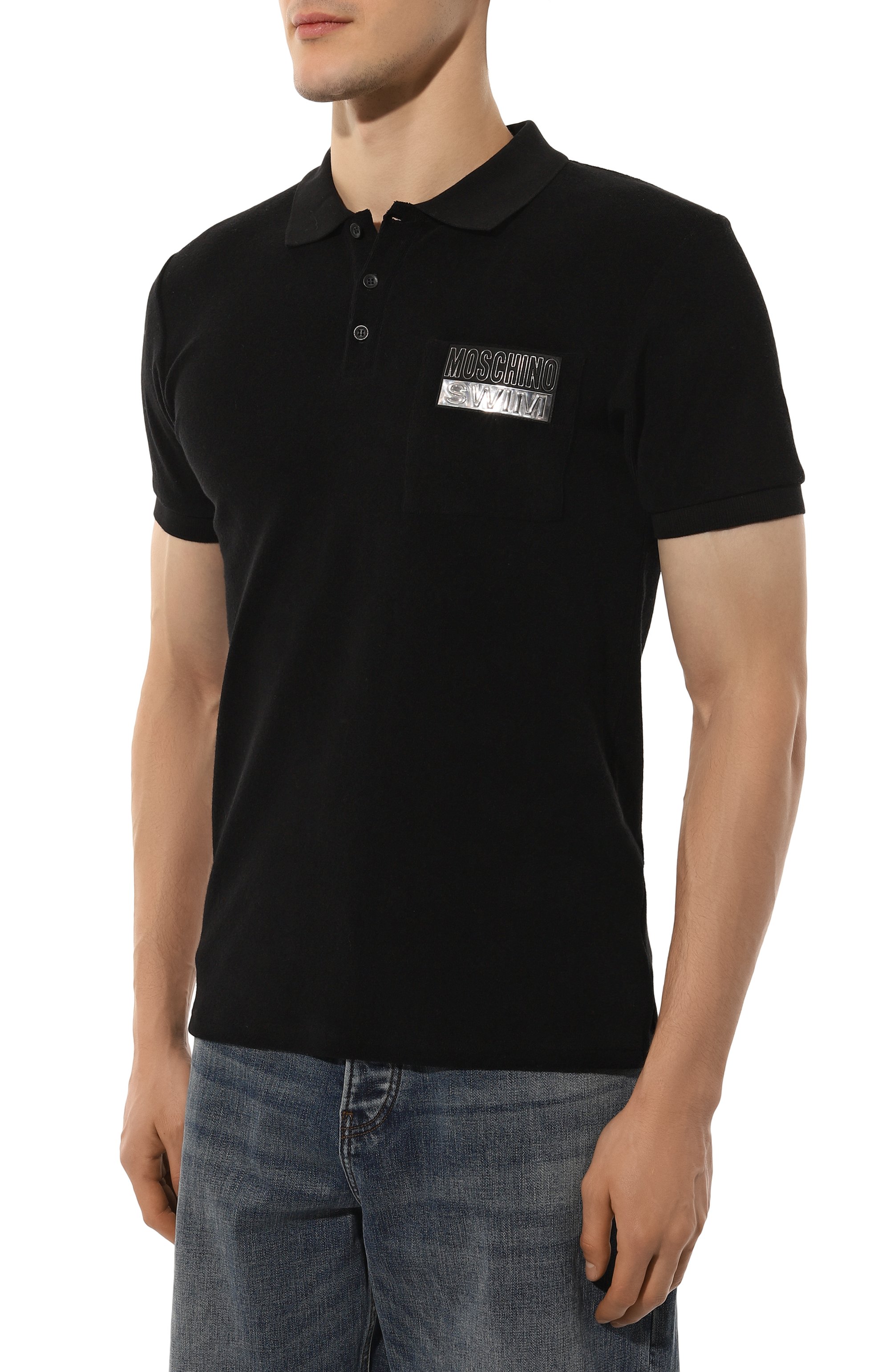 Хлопковое поло MOSCHINO, арт. A1601/9406, фото 3