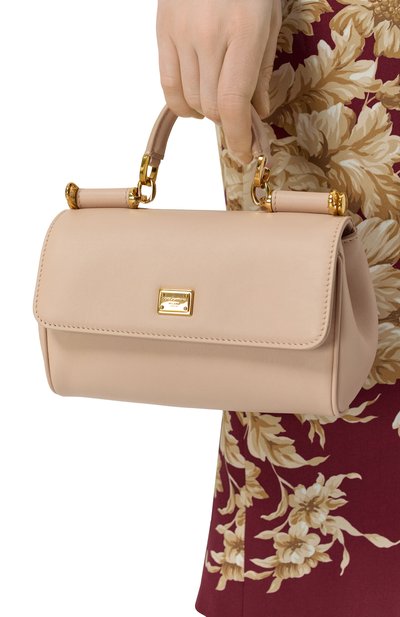 Сумка my sicily mini DOLCE & GABBANA светло-бежевого цвета по цене 216500 руб., арт. BB7864/B7321, фото 2 Сумка my sicily mini DOLCE & GABBANA, арт. BB7864/B7321, фото 2