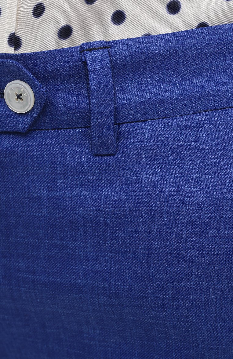 Брюки из шерсти и шелка KITON, арт. D49109K09T24, фото 5