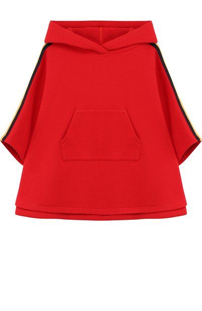 Пончо с капюшоном и принтом на спине GUCCI, арт. 503669/X9006, фото 1