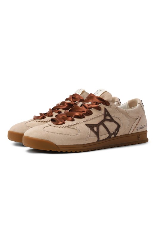 Замшевые кеды Exposure Naked Wolfe EXP0SURE/SUEDE Бежевый EXP0SURE/SUEDE