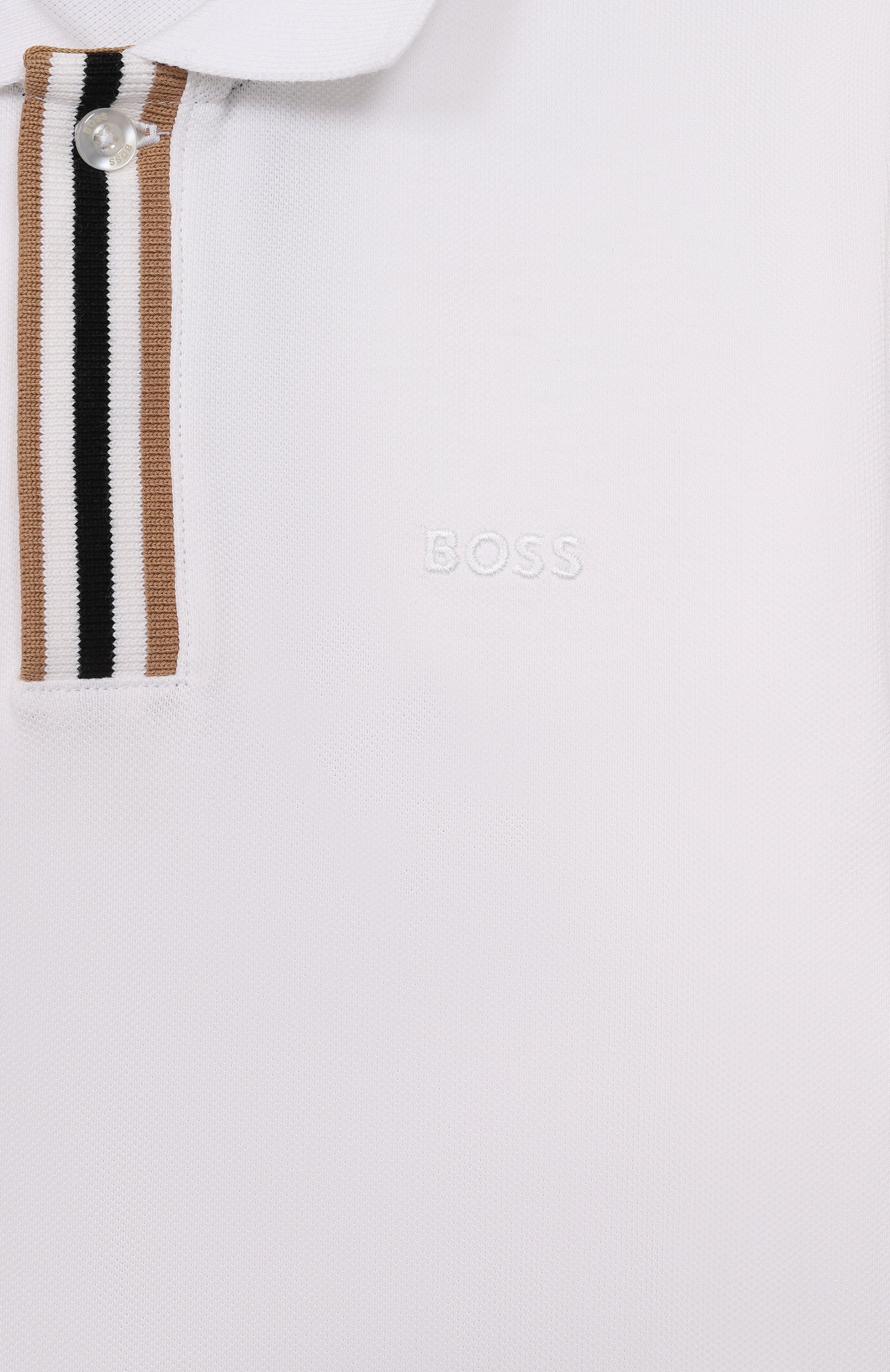 Хлопковое поло BOSS, арт. J52333, фото 3