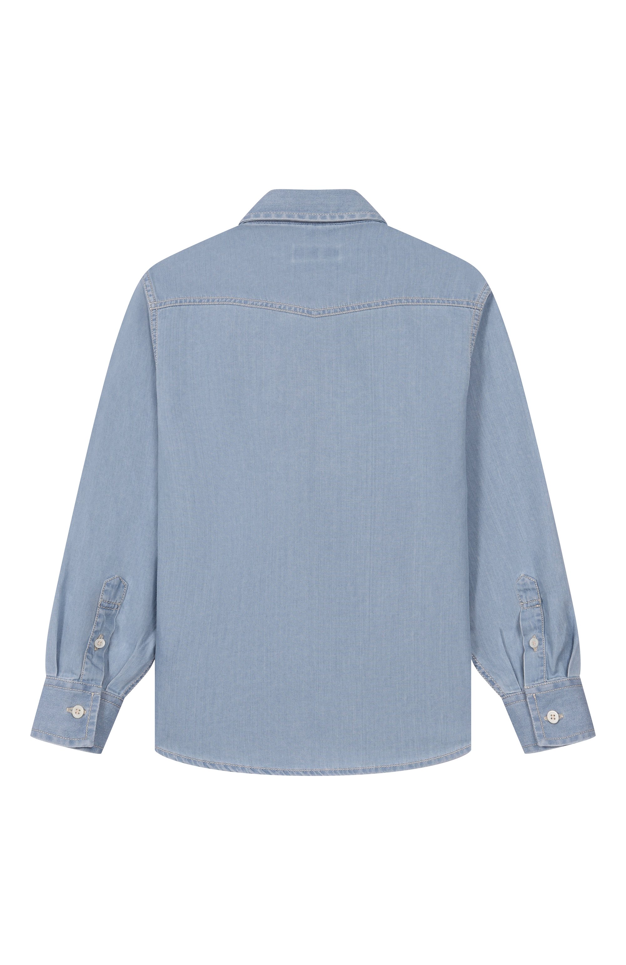 Джинсовая рубашка BRUNELLO CUCINELLI, арт. BR683C360A, фото 2