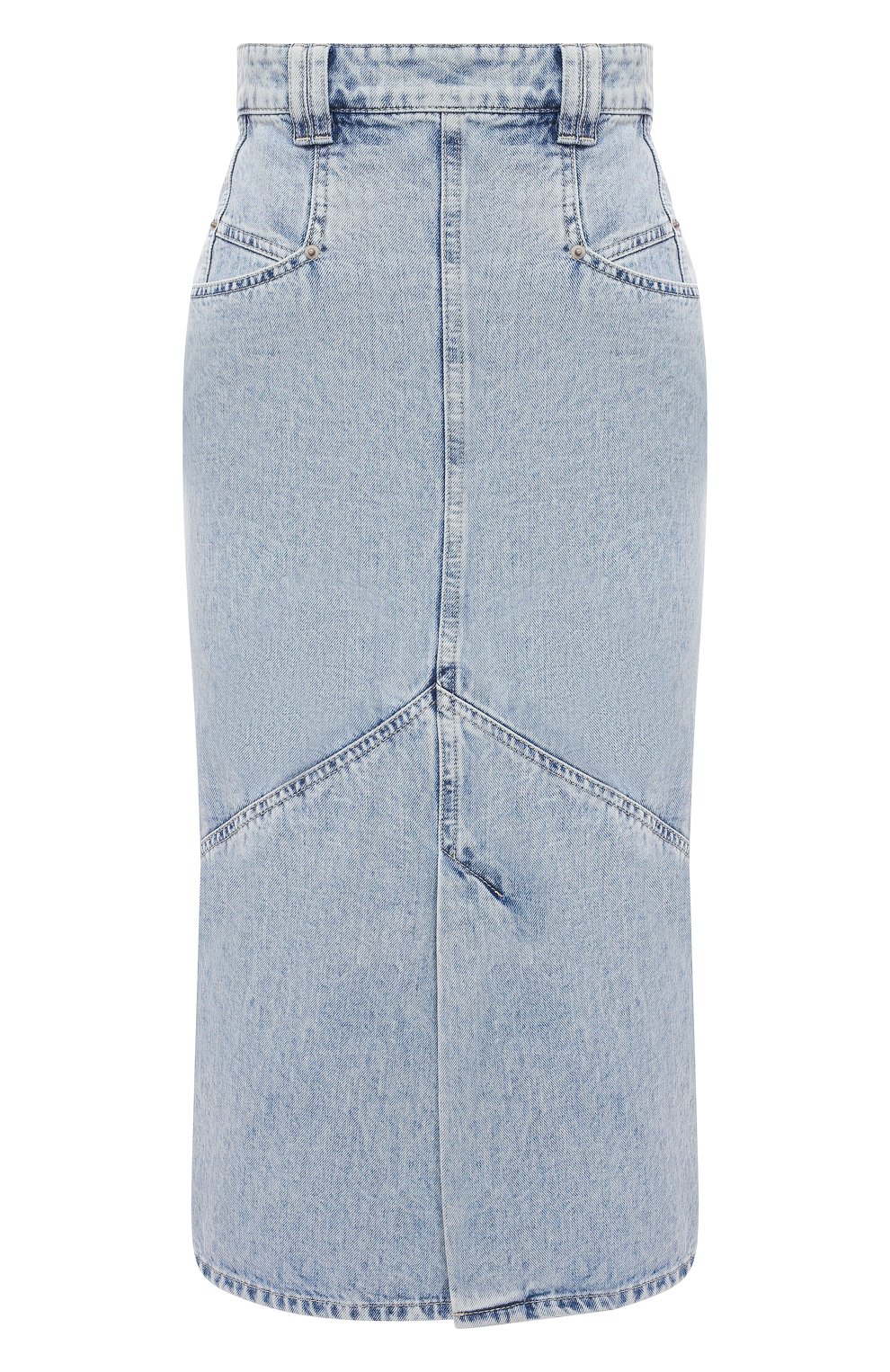 Джинсовая юбка ISABEL MARANT голубого цвета по цене 34550 руб., арт. JU1274-21P014I/P0MAN0, фото 1 Джинсовая юбка ISABEL MARANT, арт. JU1274-21P014I/P0MAN0, фото 1