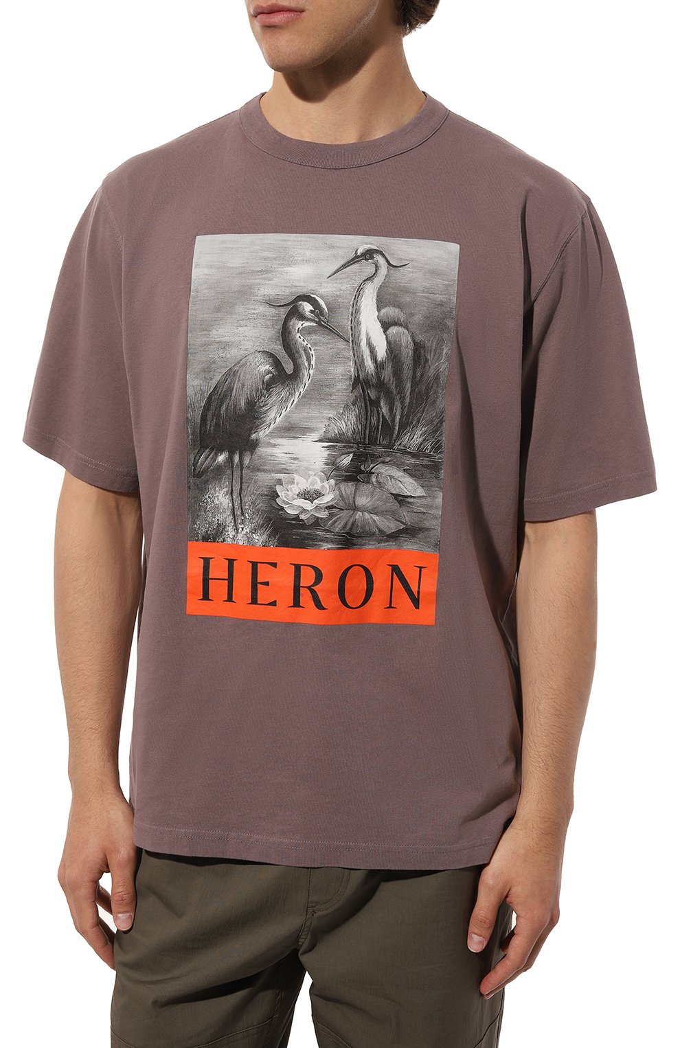 Хлопковая футболка HERON PRESTON, арт. HMAA032F22JER0090910, фото 3