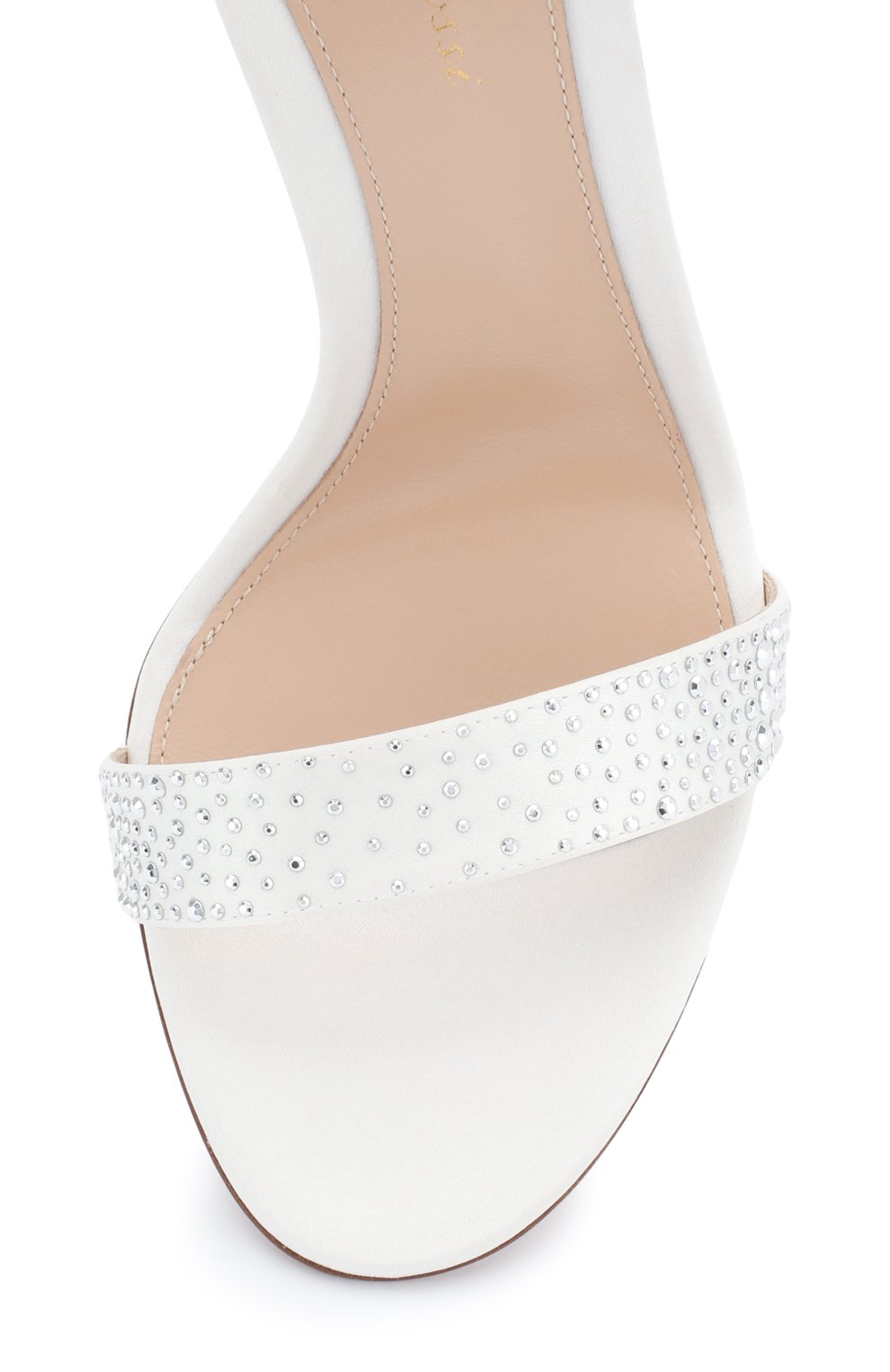 Атласные босоножки iridium со стразами на шпильке GIANVITO ROSSI, арт. G60047.15RIC.RAS0FFW, фото 5