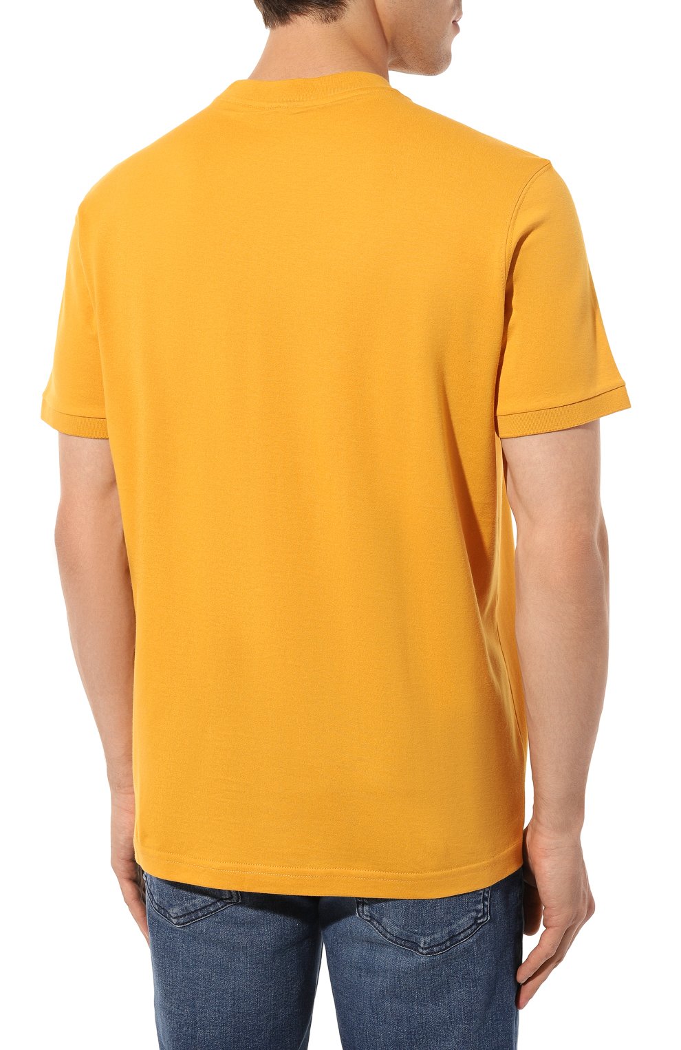 Хлопковая футболка PAUL&SHARK желтого цвета по цене 17550 руб., арт. C0P1096, фото 4 Хлопковая футболка PAUL&SHARK, арт. C0P1096, фото 4