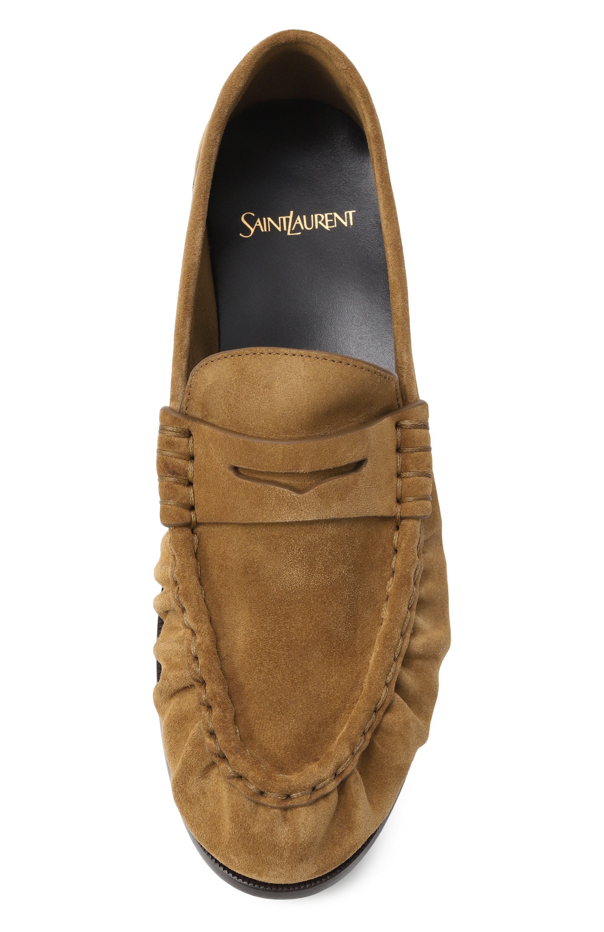 Замшевые пенни-лоферы supple SAINT LAURENT, арт. 818908/2W5AC, фото 6