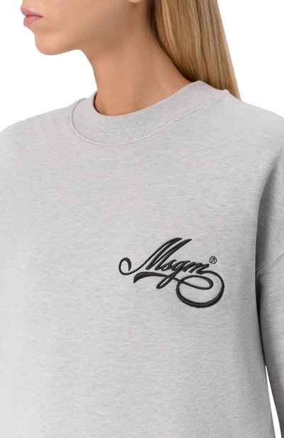 Хлопковый свитшот MSGM, арт. 3941MDM80/257793, фото 5