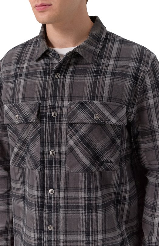 Хлопковая рубашка Ksubi MSP25SH016 Серый  MSP25SH016 Фото 5