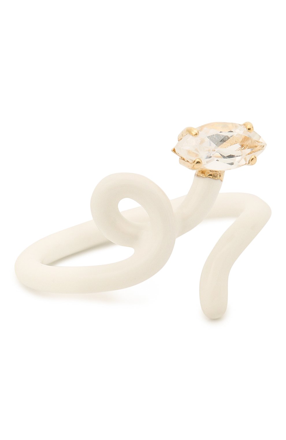 Кольцо BEA BONGIASCA белого цвета по цене 46950 руб., арт. VR114YGS/M, фото 1 Кольцо BEA BONGIASCA, арт. VR114YGS/M, фото 1