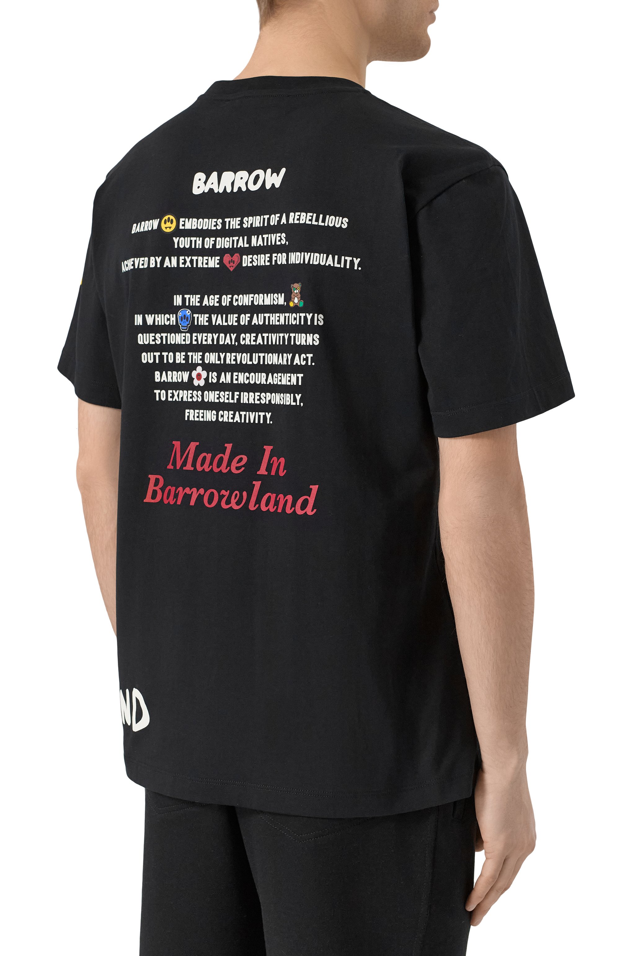 Хлопковая футболка BARROW, арт. S5BWMATH060, фото 4