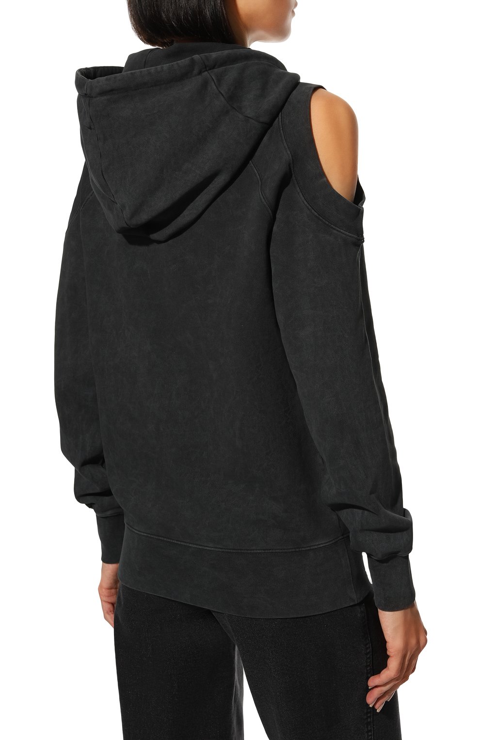 Хлопковое худи VERSACE JEANS COUTURE, арт. 73HAIP09-73DP311 R 33 M00N CRINKLE/CFW0P, фото 4