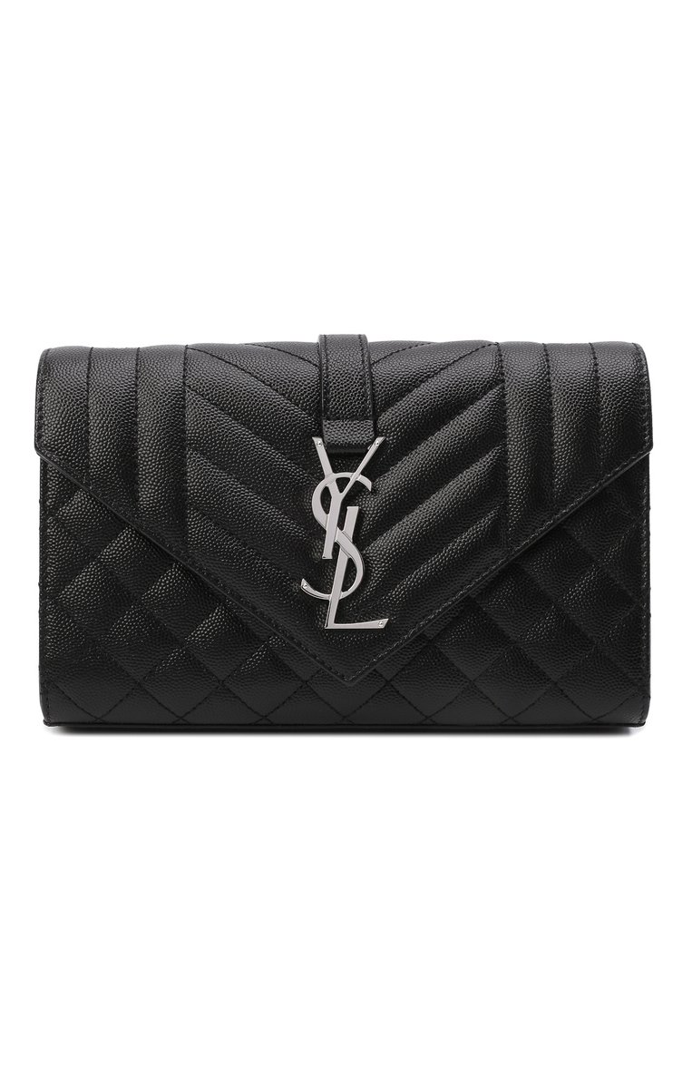 Женская сумка monogram classic small SAINT LAURENT черного цвета, арт. 600195/B0W92 | Фото 1 (Материал: Натуральная кожа; Сумки-технические: Сумки через плечо; Размер: small; Ремень/цепочка: На ремешке; Автоматизация состава: Проставлено; Автоматизация ТО: Проставлено)