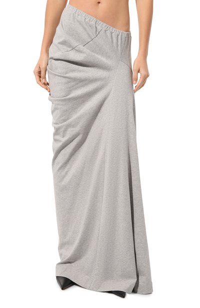 Хлопковая юбка DRIES VAN NOTEN серого цвета по цене 48300 руб., арт. 242-011117-9603, фото 3 Хлопковая юбка DRIES VAN NOTEN, арт. 242-011117-9603, фото 3
