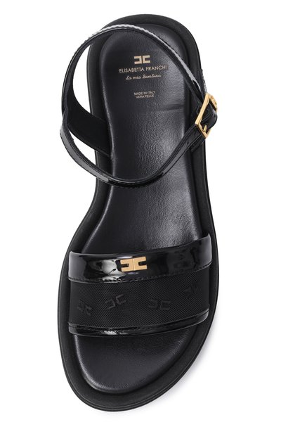 Босоножки ELISABETTA FRANCHI LA MIA BAMBINA черного цвета по цене 22500 руб., арт. F4A2-E0595-1921, фото 4 Босоножки ELISABETTA FRANCHI LA MIA BAMBINA, арт. F4A2-E0595-1921, фото 4