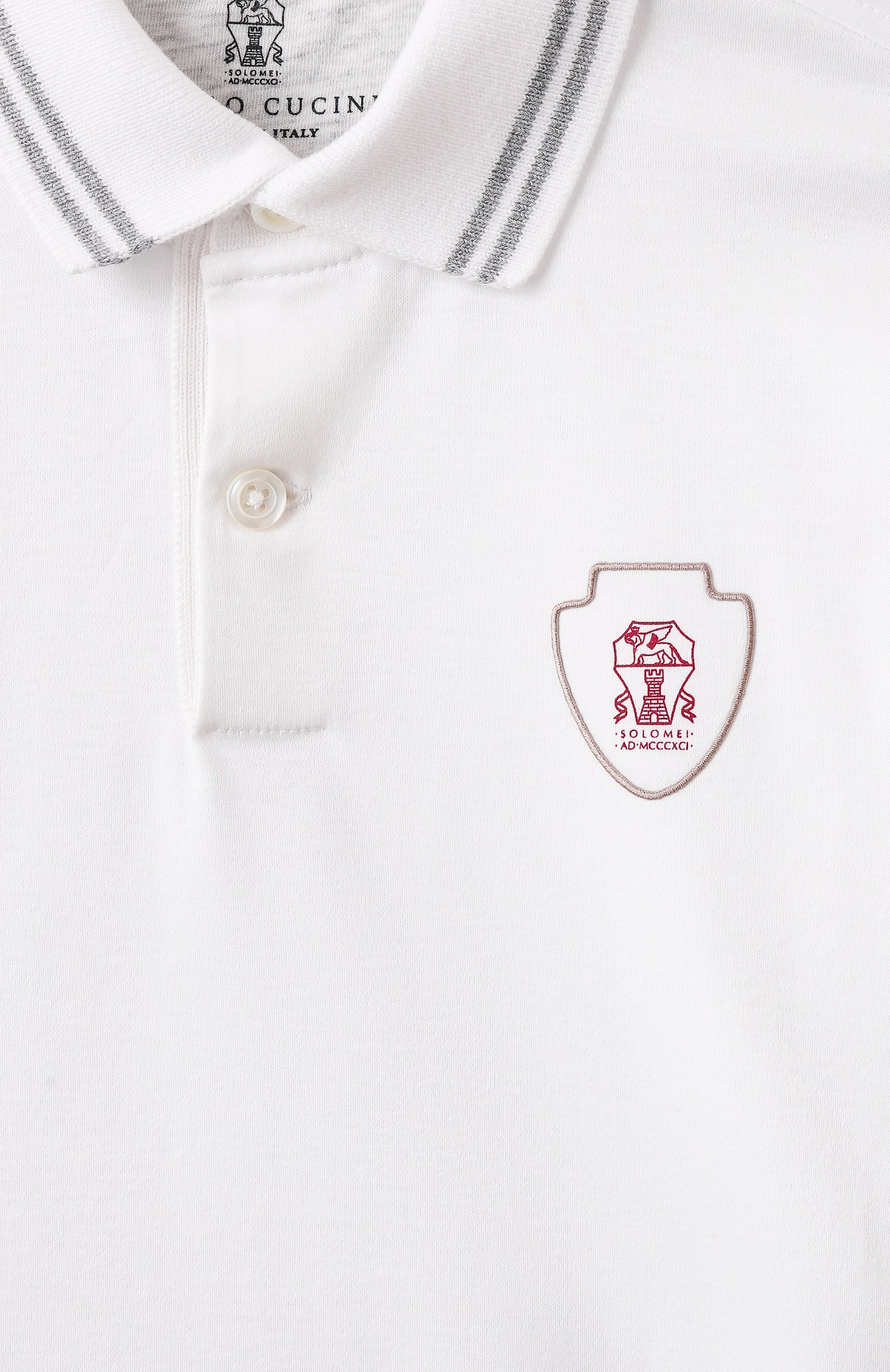 Хлопковое поло BRUNELLO CUCINELLI, арт. B0B13917TB, фото 3