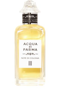 Одеколон note di colonia iii (150ml) ACQUA DI PARMA бесцветного цвета, арт. 29003ADP | Фото 1 (Тип продукта - парфюмерия: Одеколон; Материал внутренний: Не назначено; Unisex: Unisex; Региональные ограничения белый список (Axapta Mercury): Не проставлено; Нос: Не проставлено; Статус проверки: Проверена категория; Ограничения доставки: flammable)