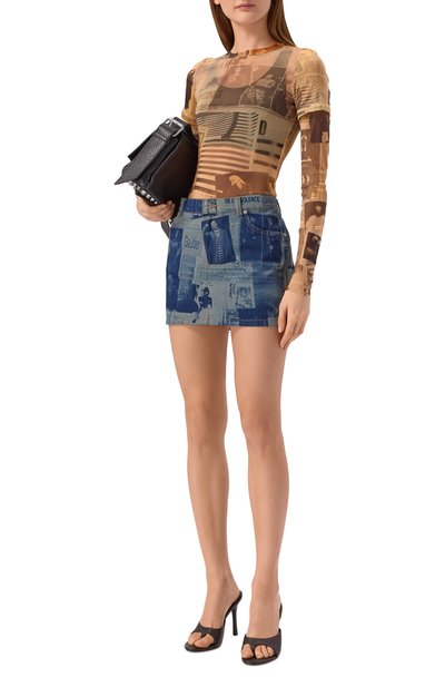 Джинсовая юбка JEAN PAUL GAULTIER, арт. 26/01-W-SK037/D027, фото 2